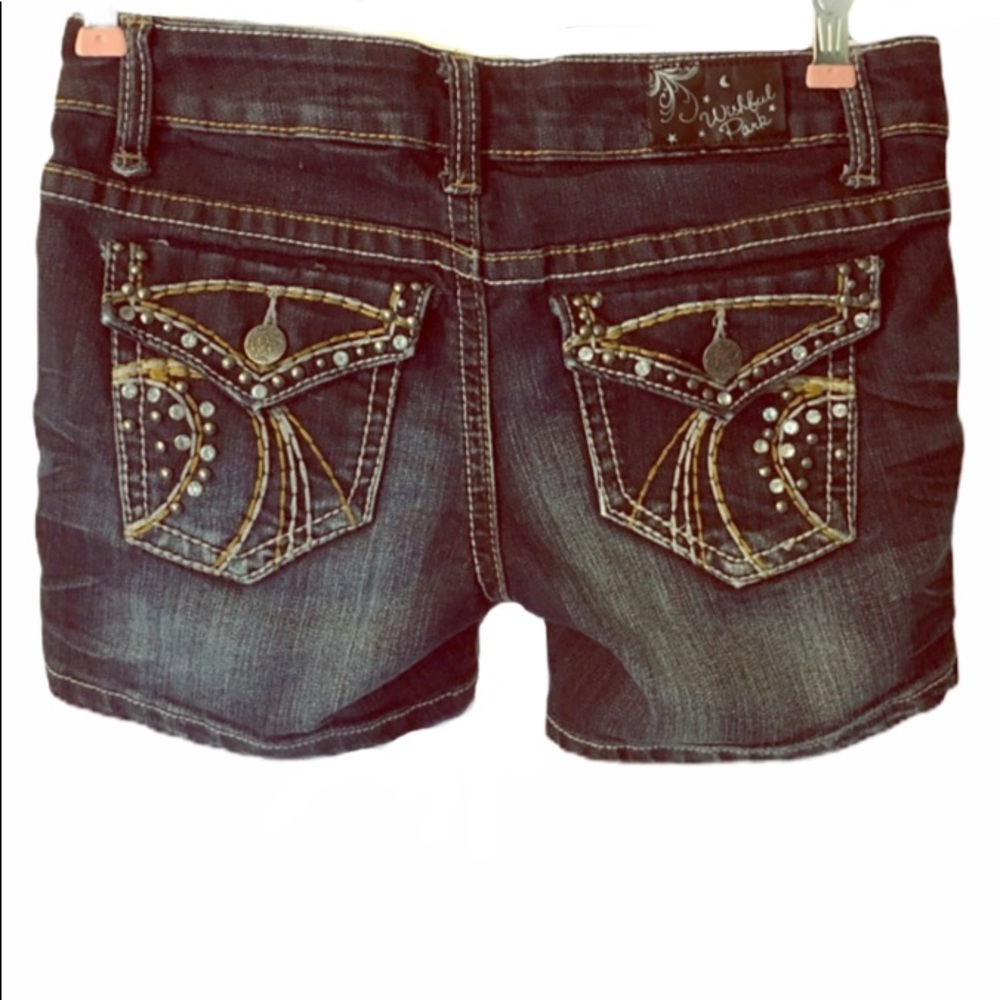 Wishful Park Jean Shorts Bling 3 Juniors Blue